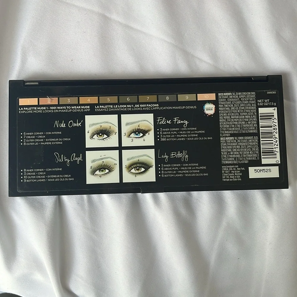 L'Oreal La Palette Nude 1 Eyeshadow Palette Malani Face Powder 10 Chestnut